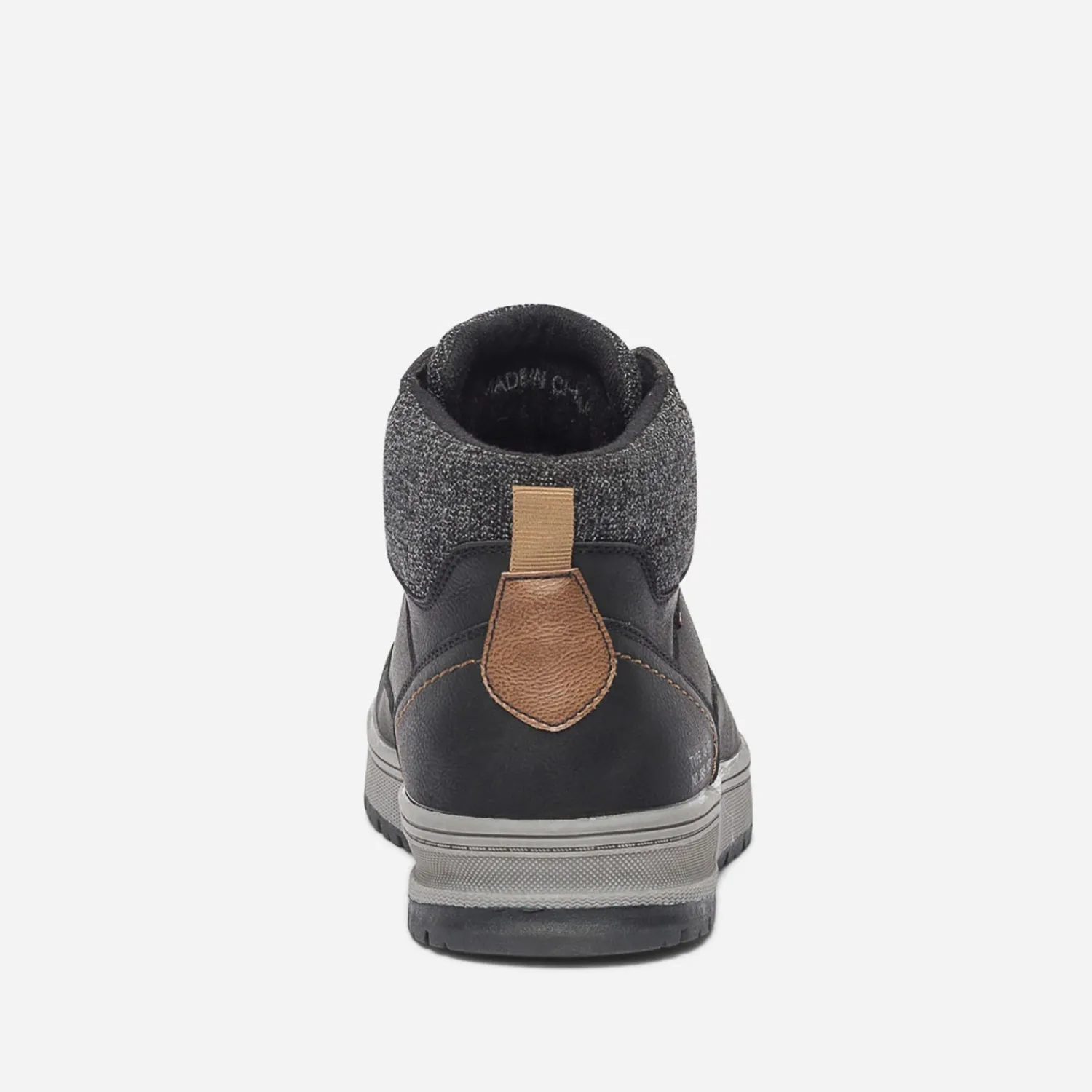 Eram Baskets/Tennis^Boots à lacet avec col textile NOIR