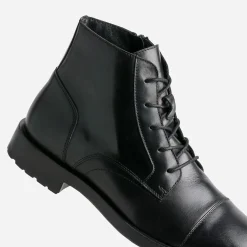 Eram Boots^Boots à lacet cuir NOIR