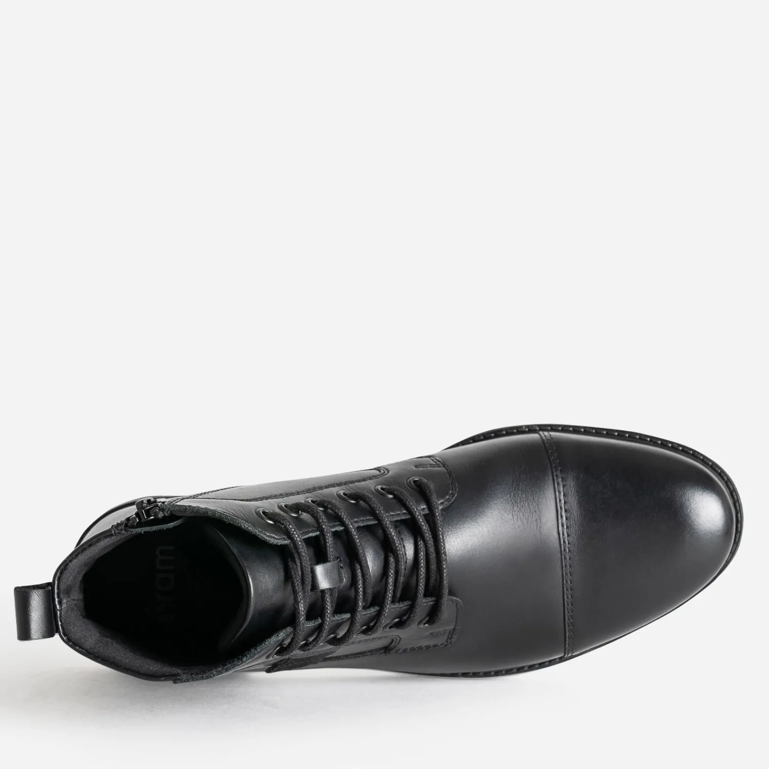 Eram Boots^Boots à lacet en cuir NOIR