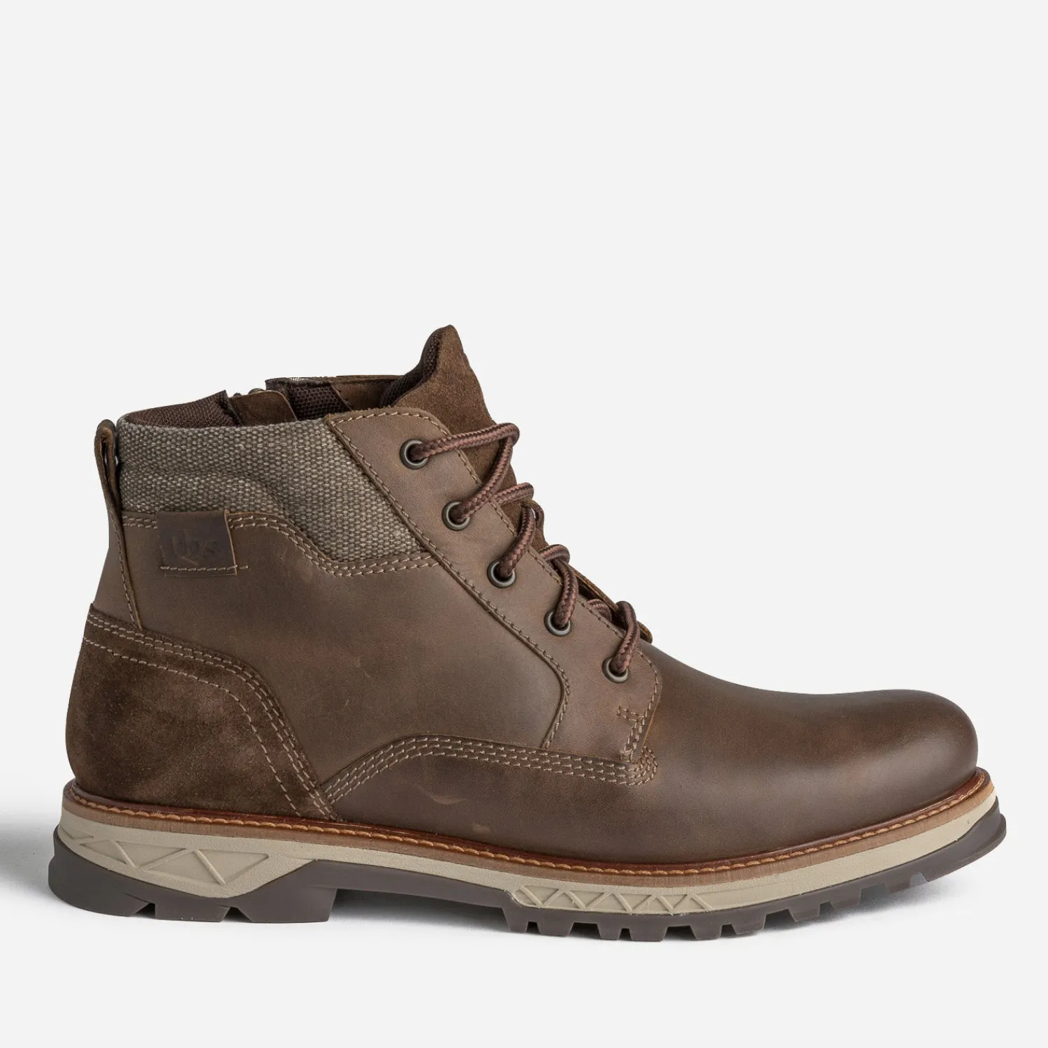 Tbs Boots^Boots à lacet marron en cuir COGNAC