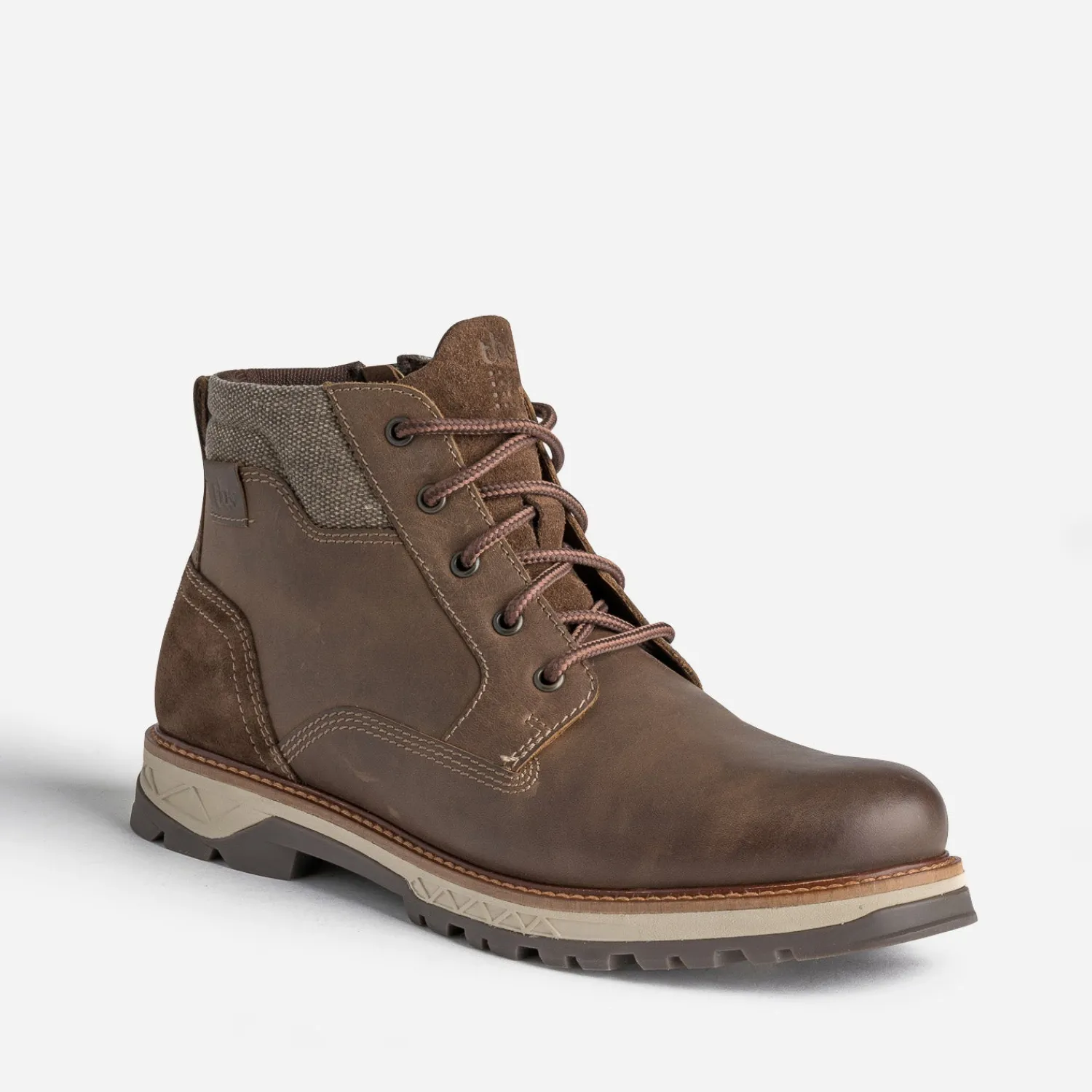 Tbs Boots^Boots à lacet marron en cuir COGNAC