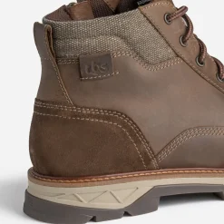 Tbs Boots^Boots à lacet marron en cuir COGNAC