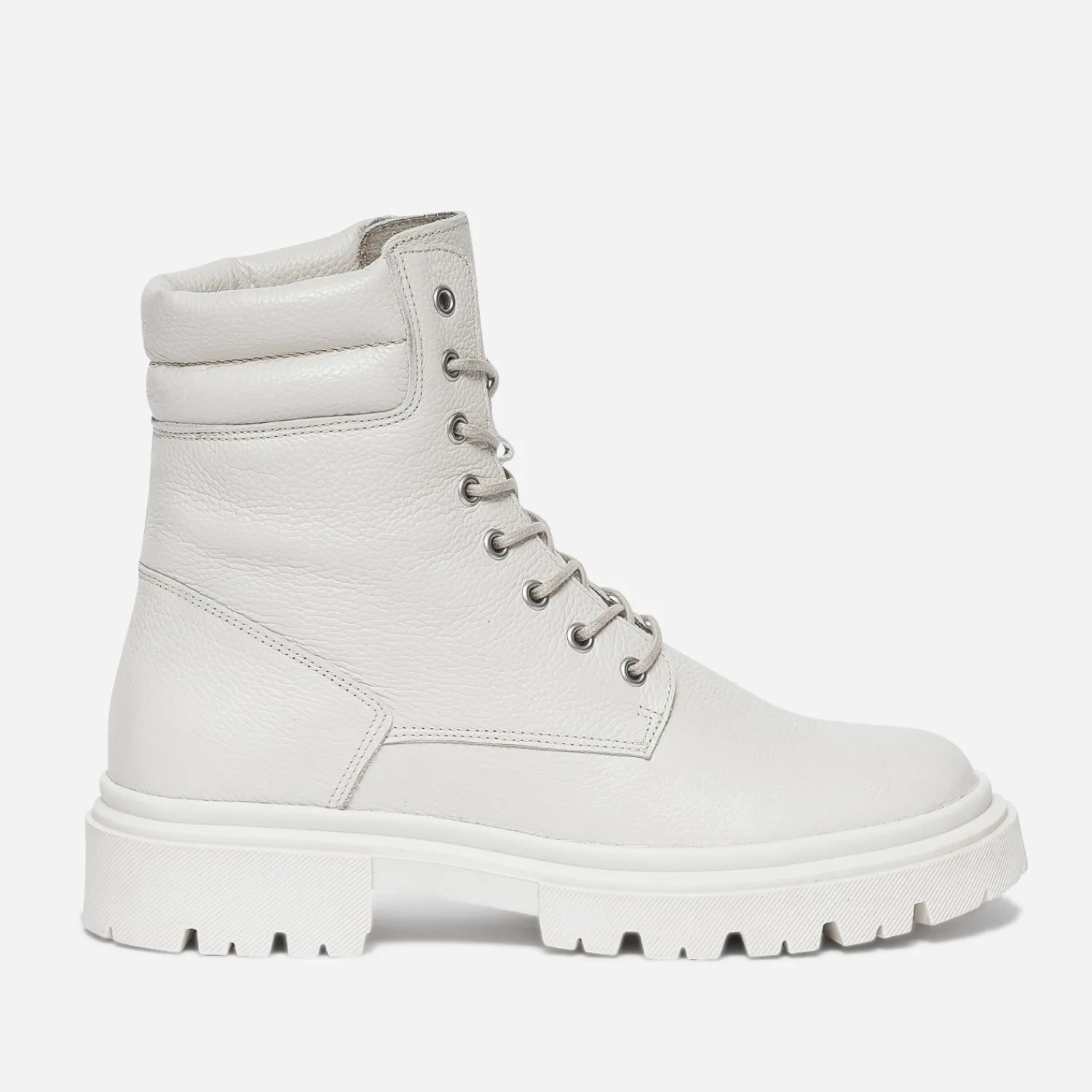 Texto Boots^Boots à lacet écru éco-conçu en cuir BEIGE