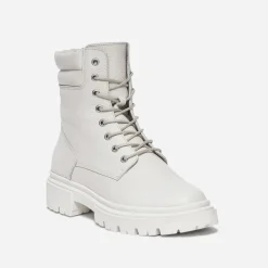 Texto Boots^Boots à lacet écru éco-conçu en cuir BEIGE