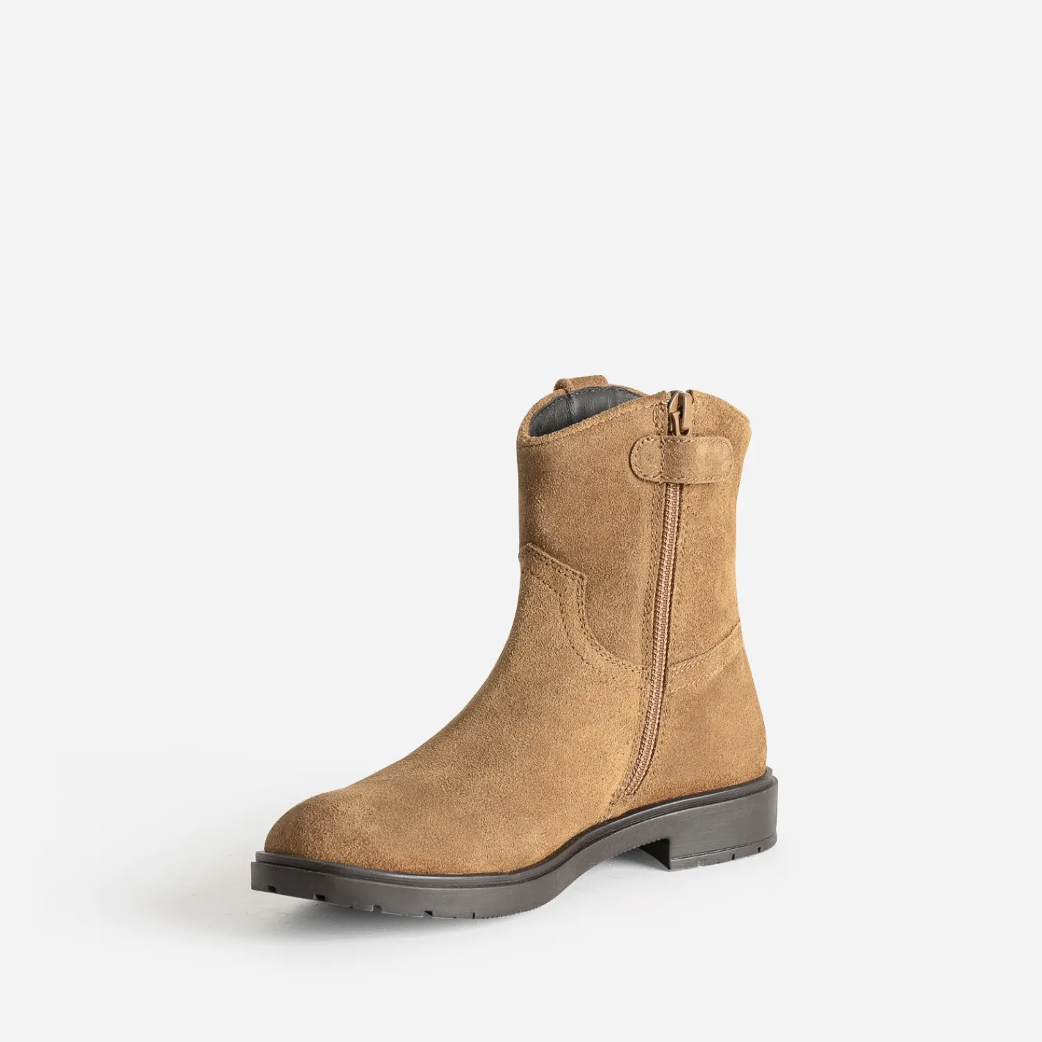 Buggy Boots^Boots cuir velours CAMEL