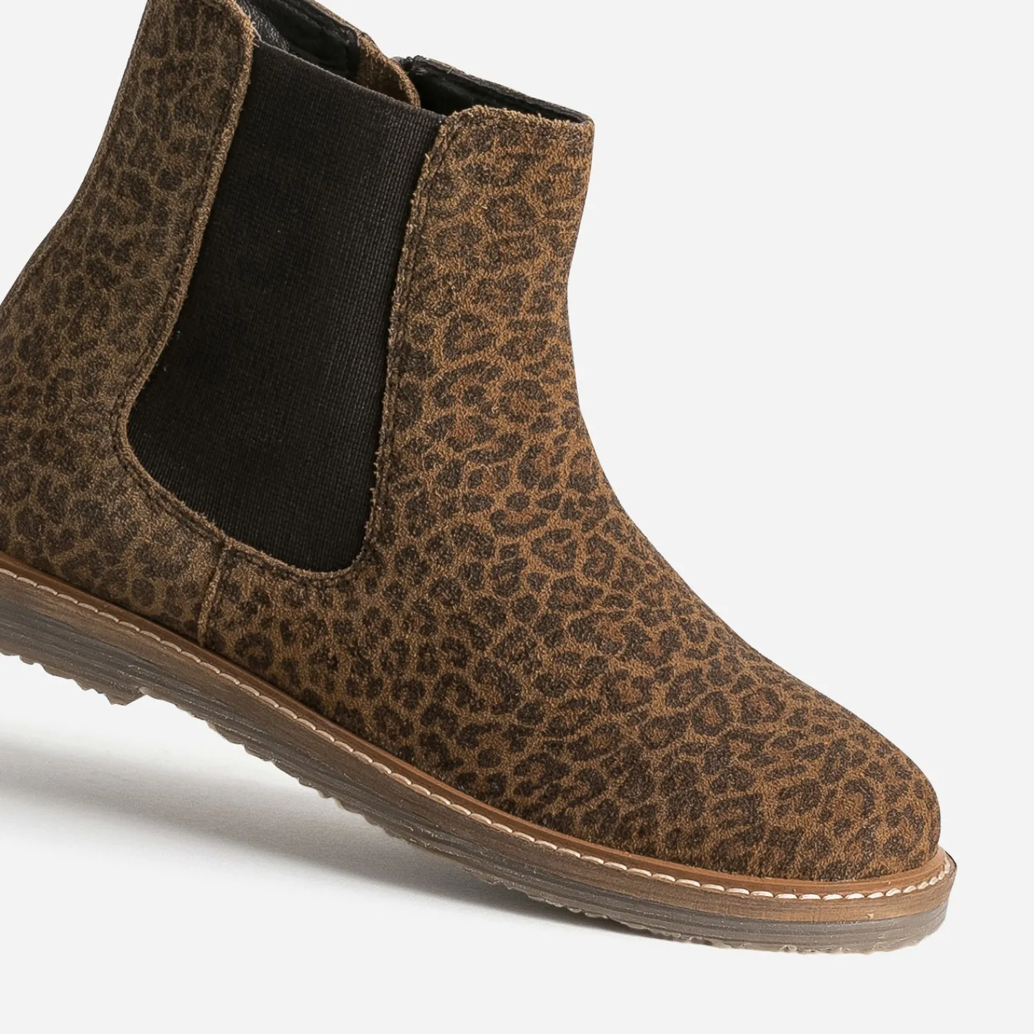 Buggy Boots^Boots marron cuir velours léopard MULTICOLORE
