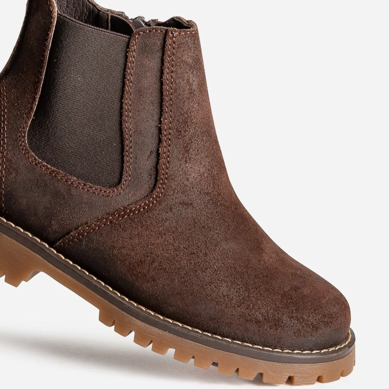 Buggy Chaussures Montantes^Boots en cuir velours MARRON