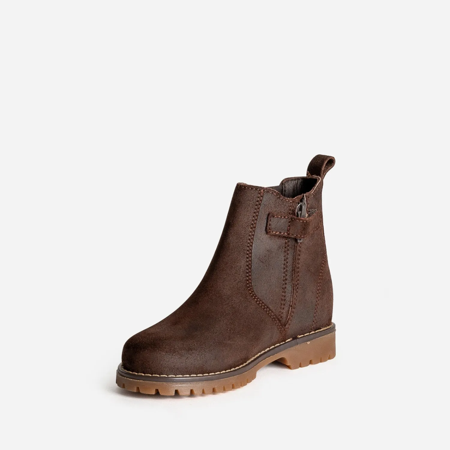 Buggy Chaussures Montantes^Boots en cuir velours MARRON