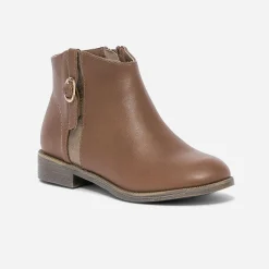 Eram Boots^Boots camel avec boucle côté MARRON