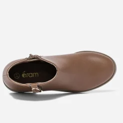 Eram Boots^Boots camel avec boucle côté MARRON