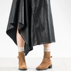 Eram Boots^Boots cuir velours avec boucle CAMEL