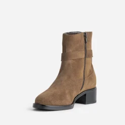 Eram Boots^Boots cuir velours avec boucle CAMEL