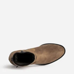 Eram Boots^Boots cuir velours avec boucle CAMEL