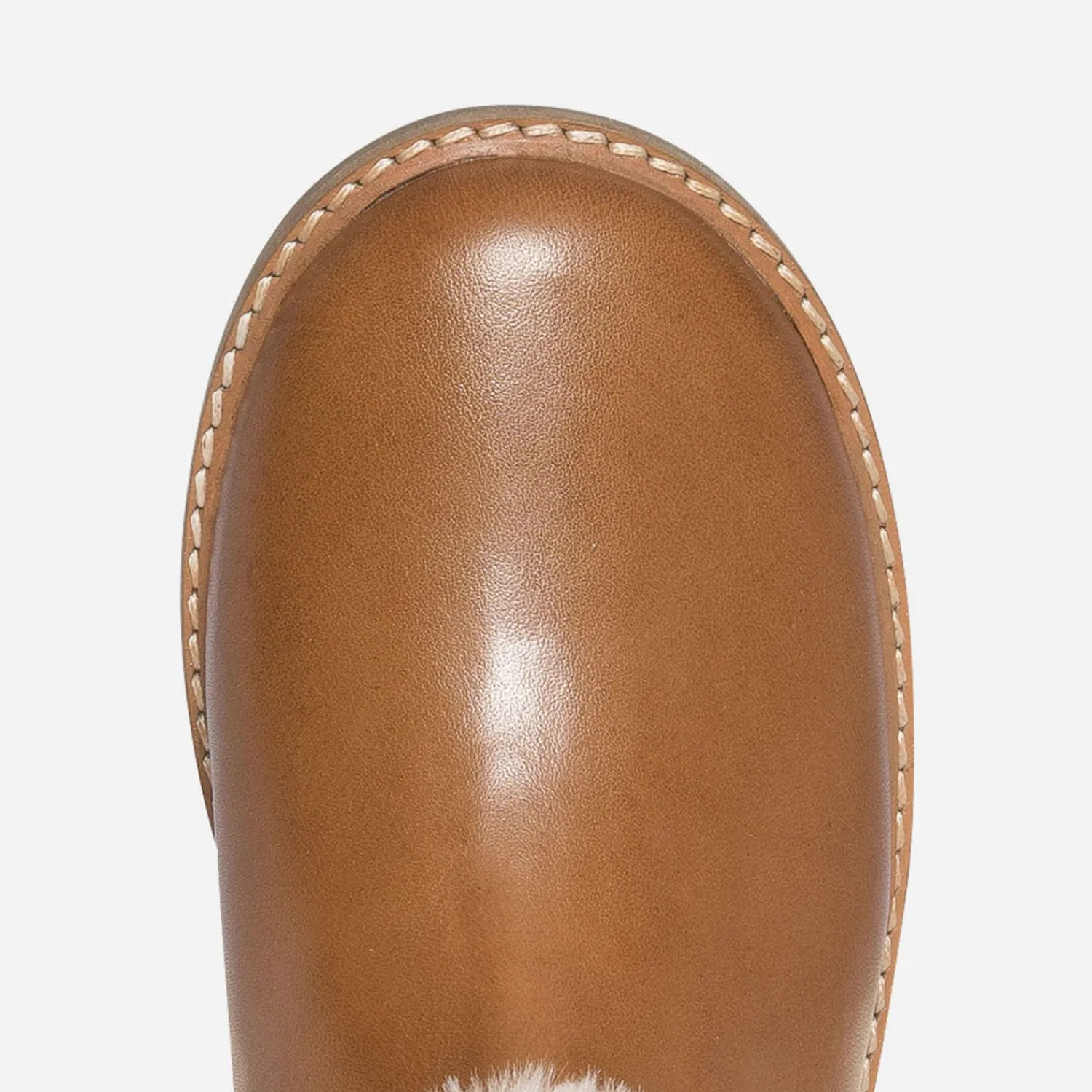 Eram Boots^Boots en cuir avec empiècement amovible CAMEL