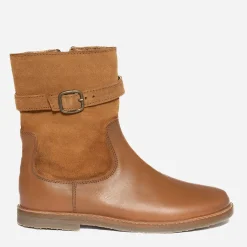Eram Boots^Boots en cuir avec empiècement amovible CAMEL