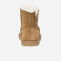 Eram Boots^Boots suédé et fourré CAMEL