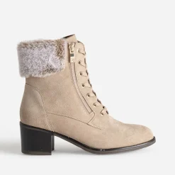Caprice Boots^Boots cuir velours BEIGE