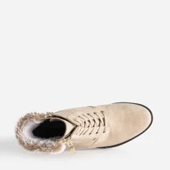 Caprice Boots^Boots cuir velours BEIGE
