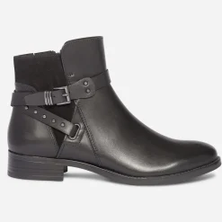Caprice Boots^Boots à bride cloutée NOIR