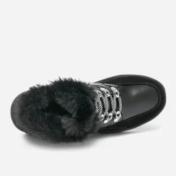 Caprice Boots^Boots bi matière fourré NOIR