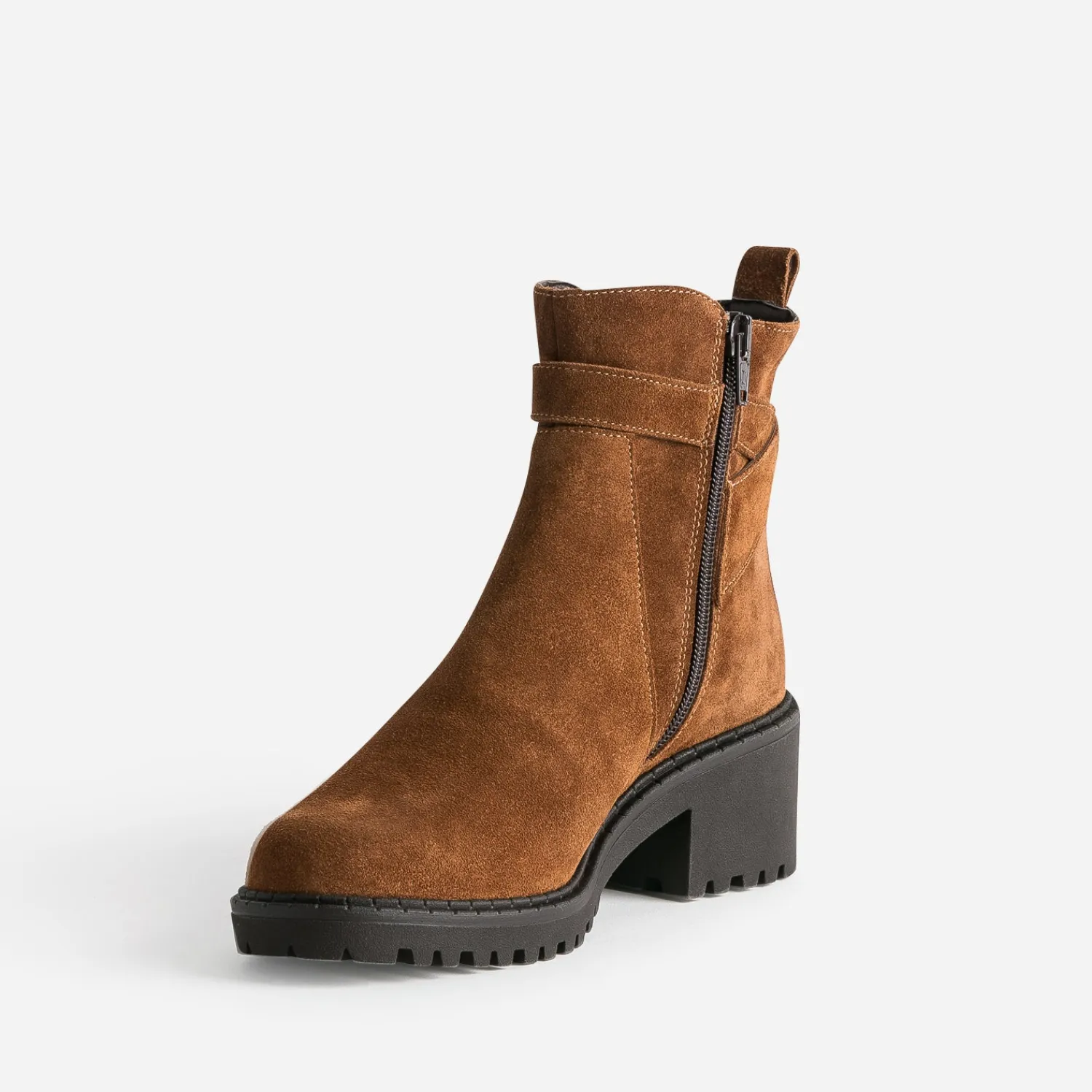 Eram Boots^Boots éco-conçu à semelle crantée CAMEL