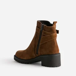 Eram Boots^Boots éco-conçu à semelle crantée CAMEL