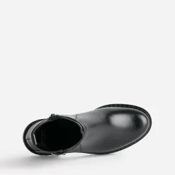Eram Boots^Boots éco-conçu cuir à semelle crantée NOIR