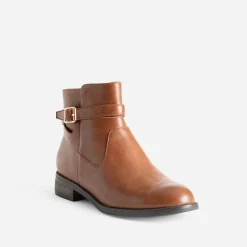 Eram Boots^Boots avec bride cheville COGNAC