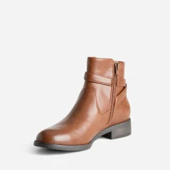 Eram Boots^Boots avec bride cheville COGNAC