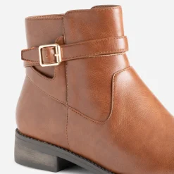 Eram Boots^Boots avec bride cheville COGNAC