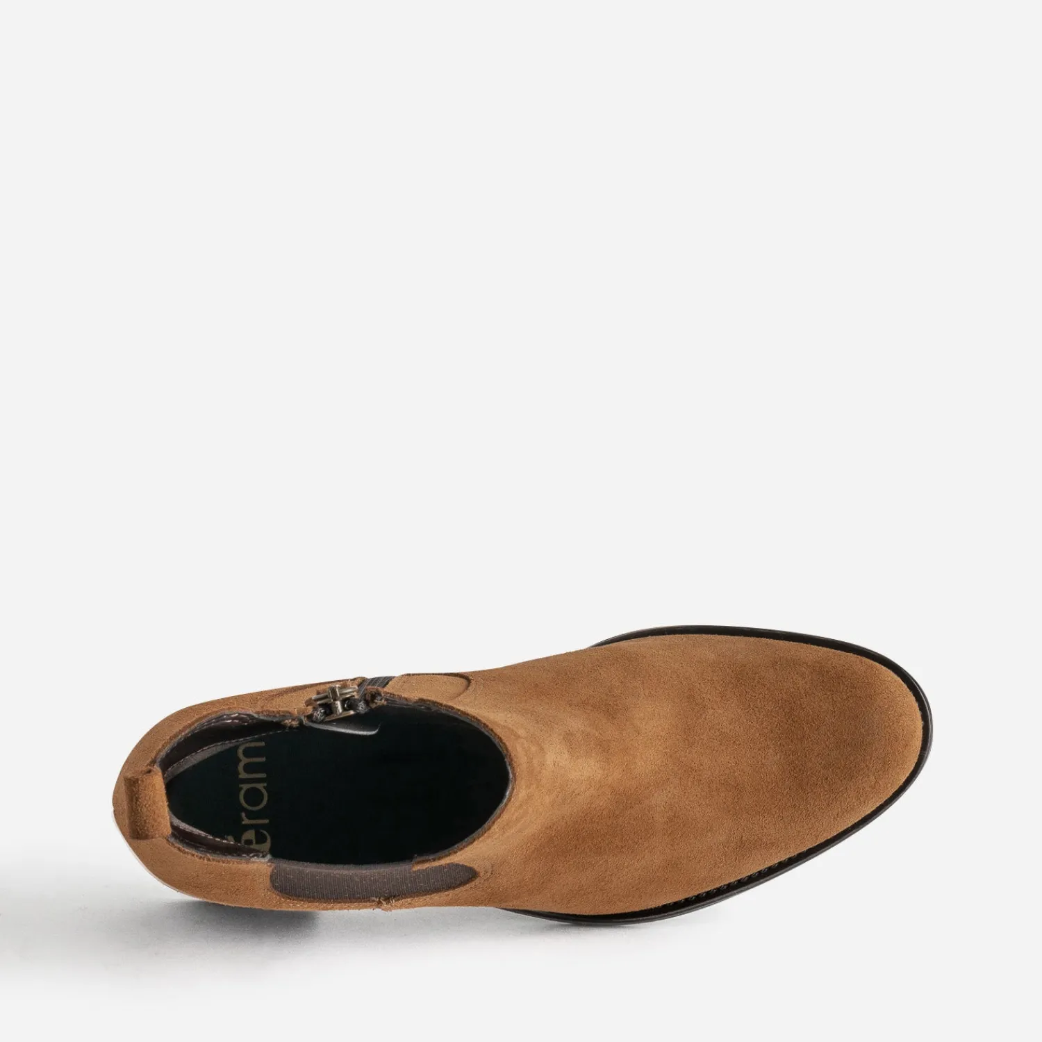 Eram Boots^Boots cognac en cuir velours TAUPE