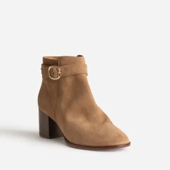 Eram Flex Boots^Boots en cuir velours BEIGE