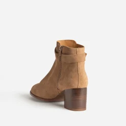 Eram Flex Boots^Boots en cuir velours BEIGE