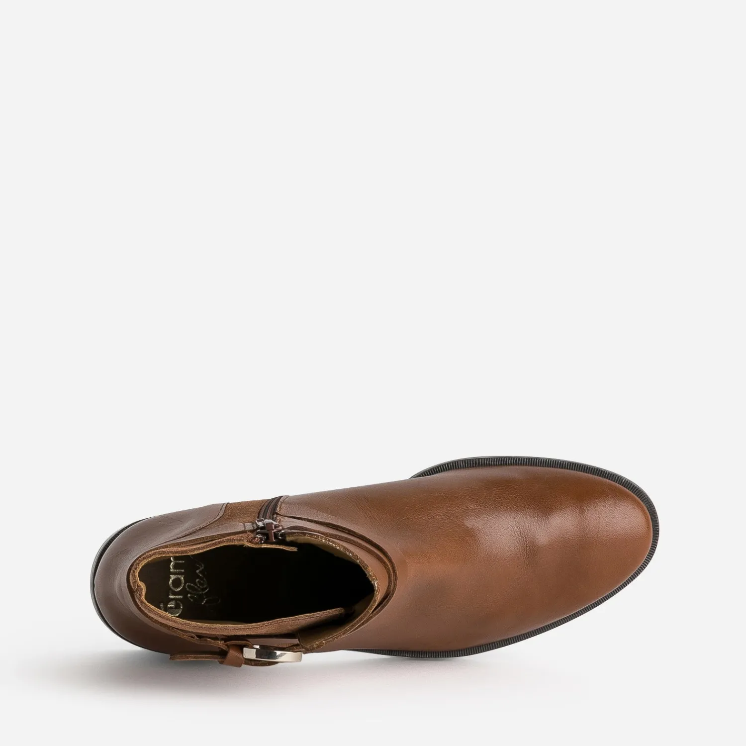 Eram Flex Boots^Boots cuir bi-matière COGNAC
