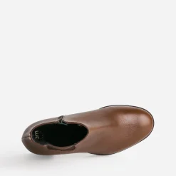 Eram Flex Boots^Boots en cuir à talon COGNAC