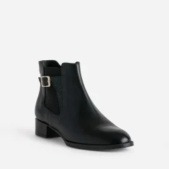 Eram Flex Boots^Boots en cuir détail embossé NOIR