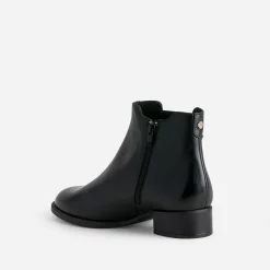 Eram Flex Boots^Boots en cuir détail embossé NOIR