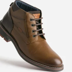 Fluchos Boots^Boots en cuir CAMEL