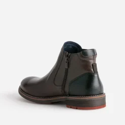 Fluchos Boots^Boots en cuir MARRON