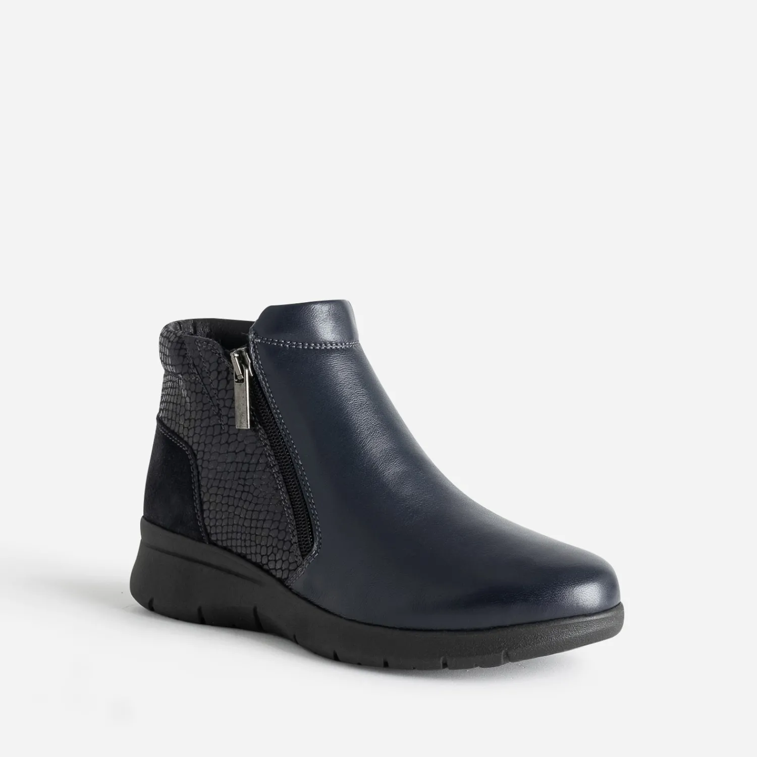 FRANCE ARNO Boots^Boots en cuir MARINE
