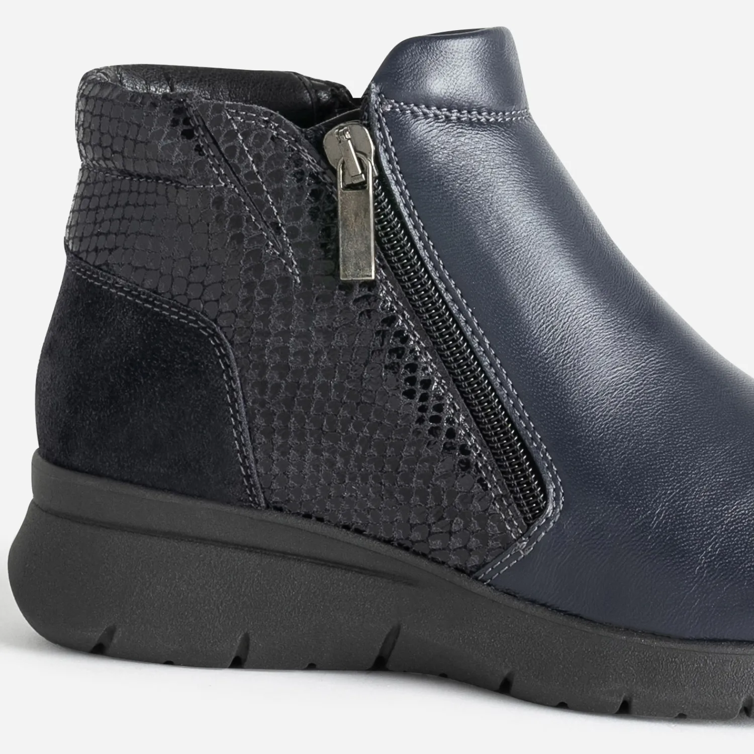 FRANCE ARNO Boots^Boots en cuir MARINE