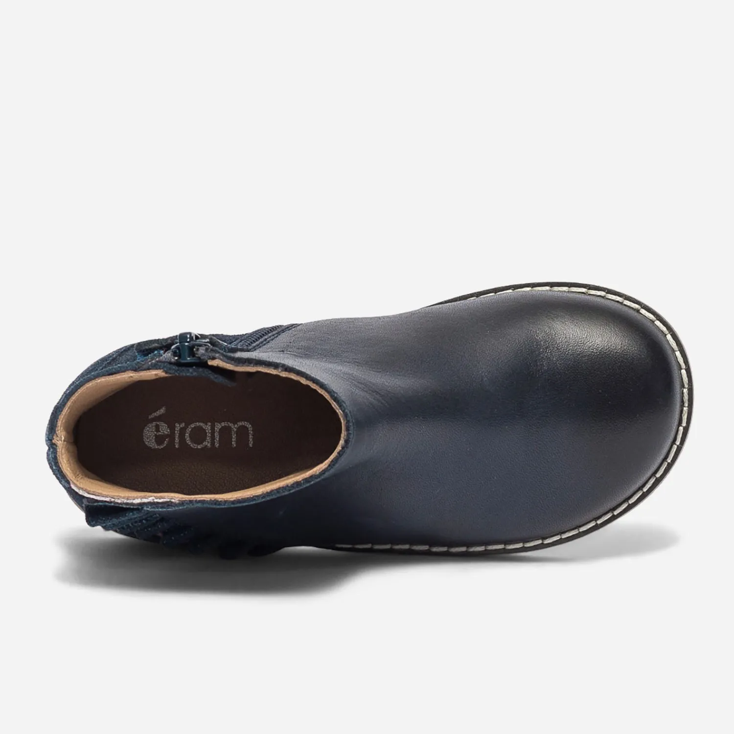 Eram Boots^Boots en cuir à volant MARINE
