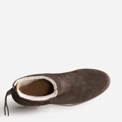 Eram Boots^Boots cuir velours fourré MARRON