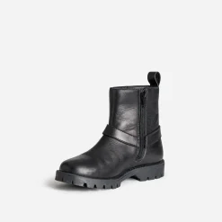 Buggy Boots^Boots motard cuir NOIR