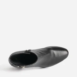 Eram Boots^Boots éco-conçu en cuir avec bride NOIR