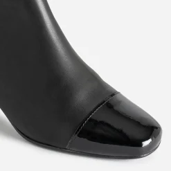 Eram Boots^Boots cuir bout verni NOIR