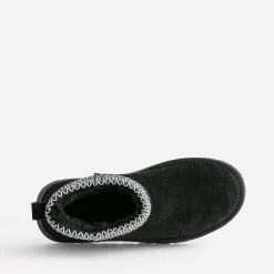 Eram Chaussons|Boots^Boots cuir velours fourré à plateforme NOIR