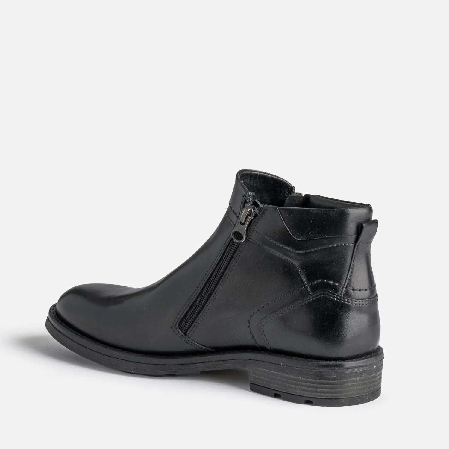 Eram Boots^Boots en cuir à double zip NOIR