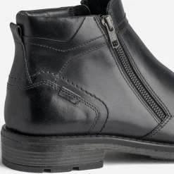 Eram Boots^Boots en cuir à double zip NOIR