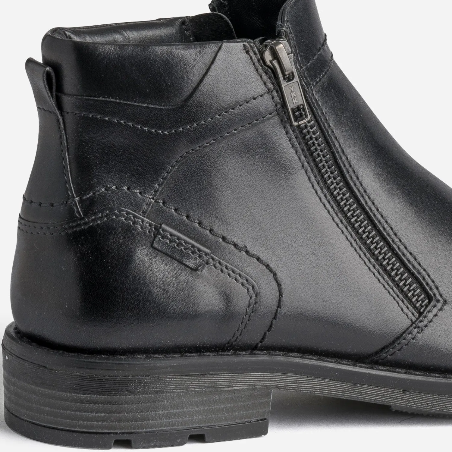 Eram Boots^Boots en cuir à double zip NOIR